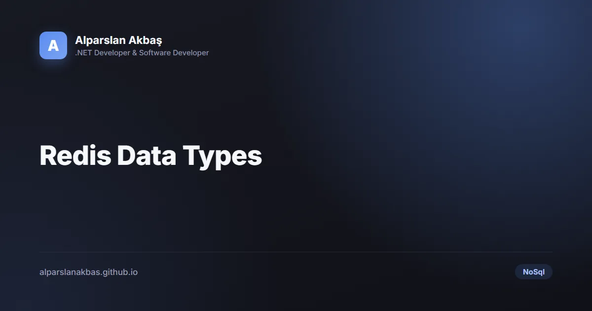 Title card: Redis Data Types