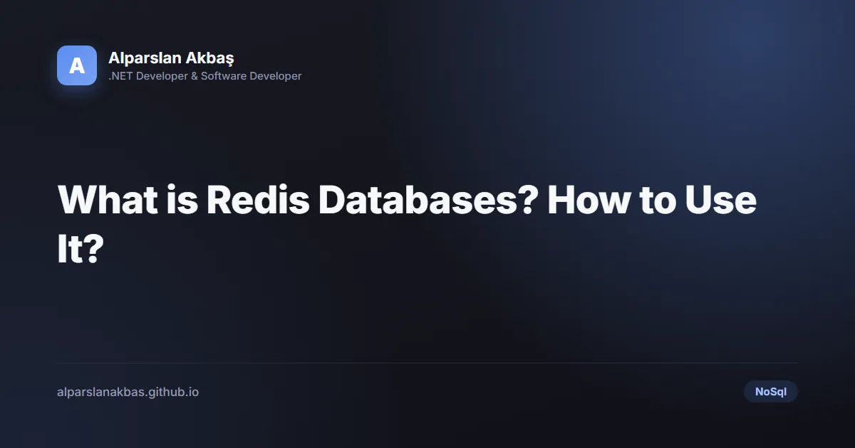 Title card: What is Redis Databases?